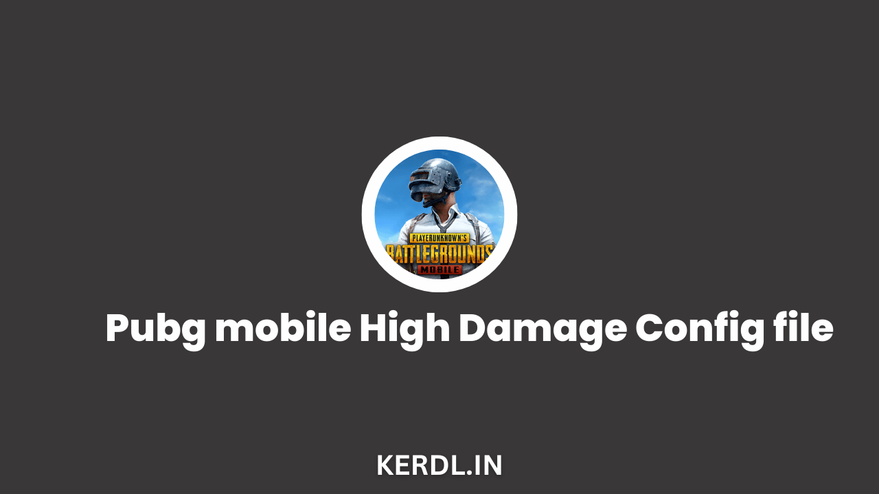Pubg mobile High Damage Config